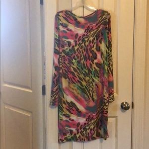 Multi-colored Midi Dress